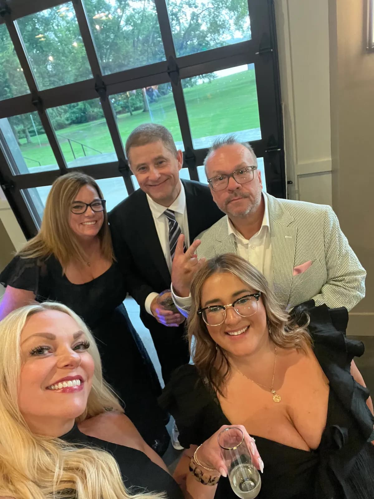 Guests film the day