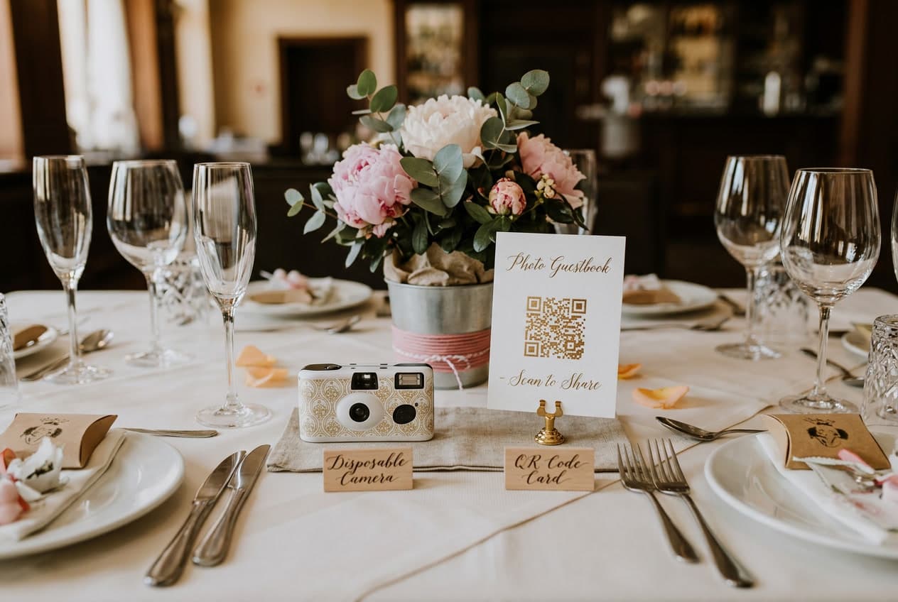 QR Code vs Disposable Cameras at Weddings: The Real Cost Breakdown