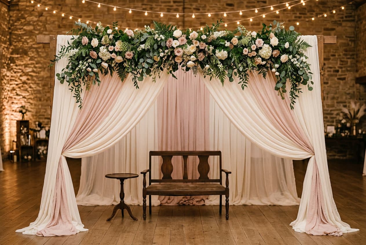 Wedding Photo Booth Backdrop: What Photographs Well